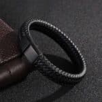 Killer Deals Unisex Vegan Leather Bracelet w/ Steel Clasp- M/L - Image 6