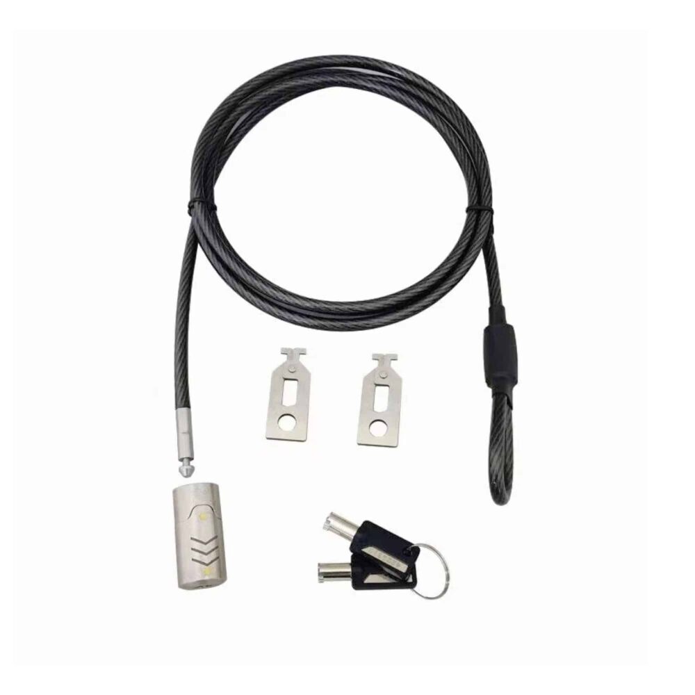 15287 Killer Deals Key Type Security Desktop PC Computer Steel Wire Lock Cable - Image 1